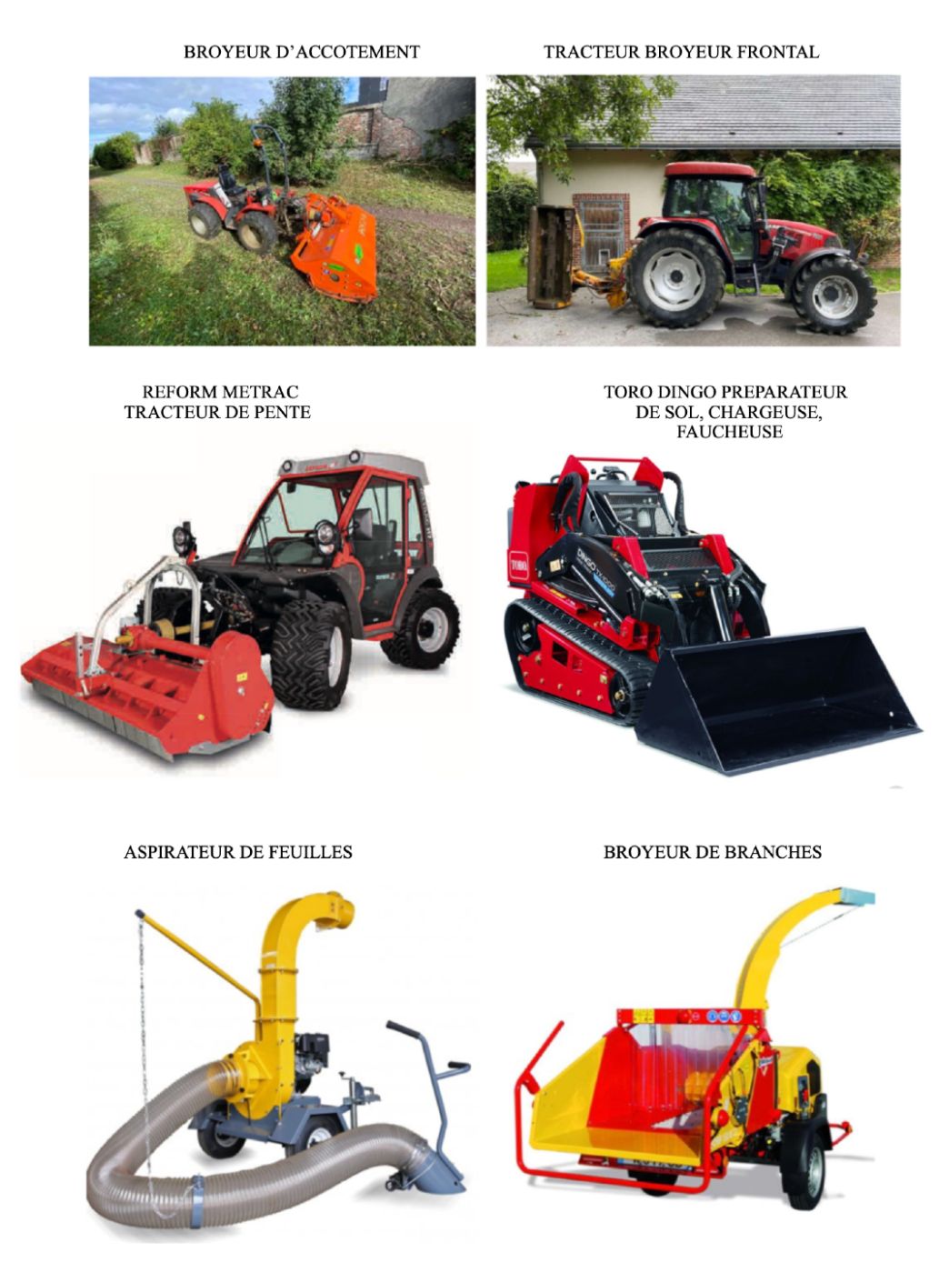 Tracteurs & broyeurs